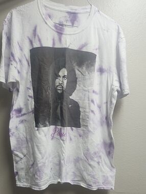 Prince White & Purple Tie-Dye Graphic Short Sleeve Tee